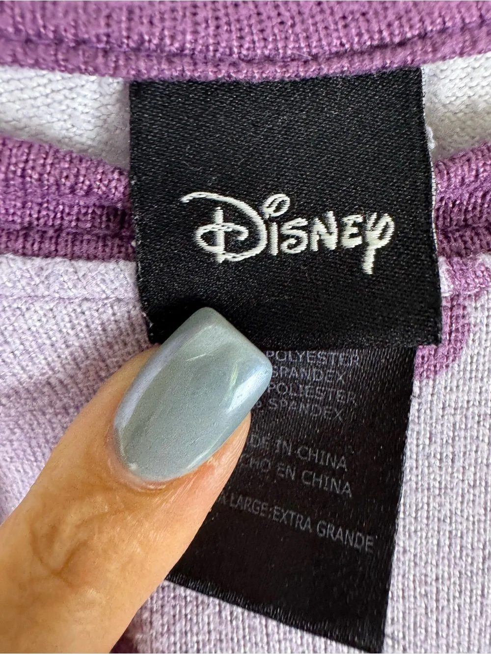 Disney Minnie Mouse Pajama Set XL Purple Soft Lounge Sleepwear